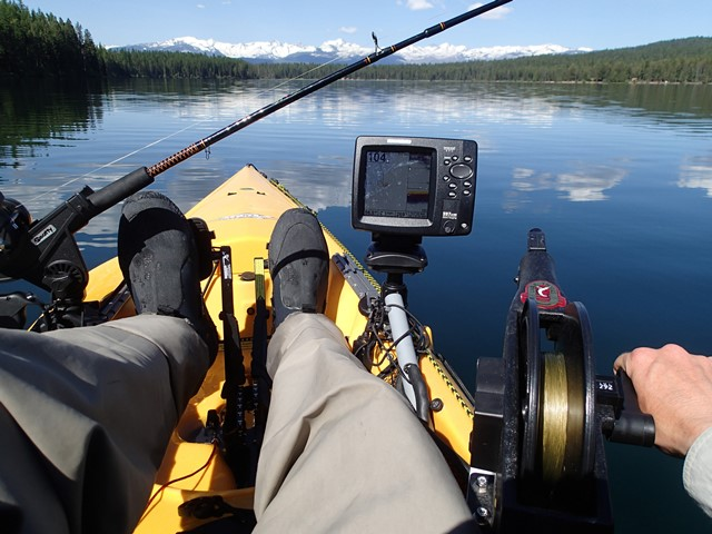 Cannon downrigger on cannon track system. - Welcome to Lake